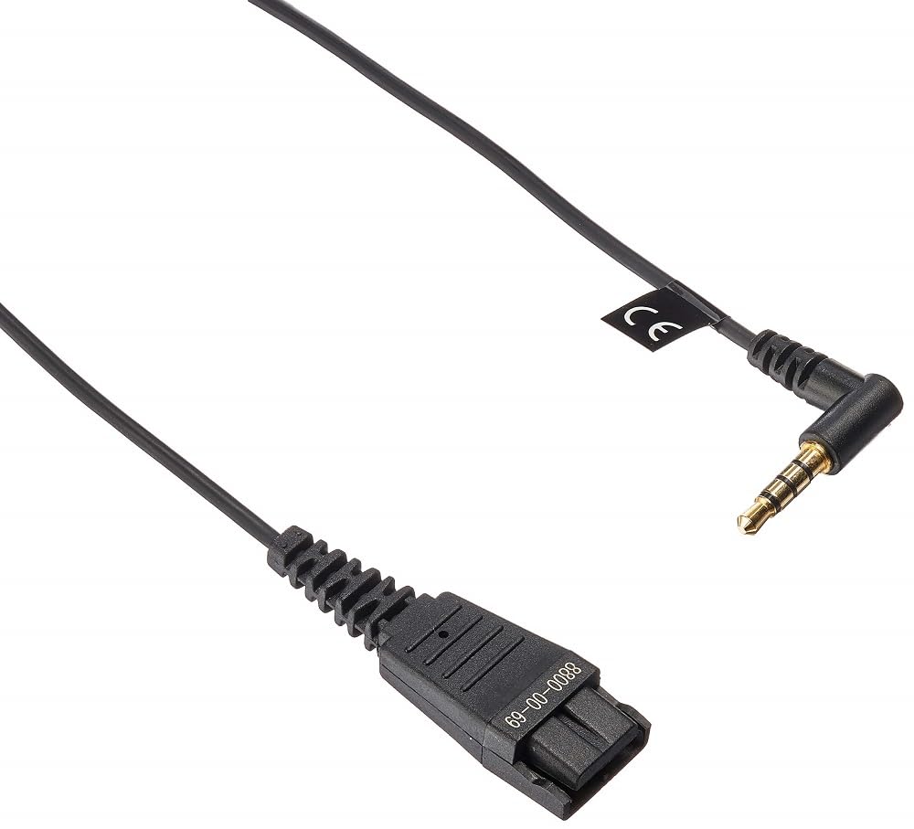 Jabra Qd/3.5 Mm Qd 3.5 Mm Black Cable Interface/Gender Adapter - Cable Interface/Gender Adapters