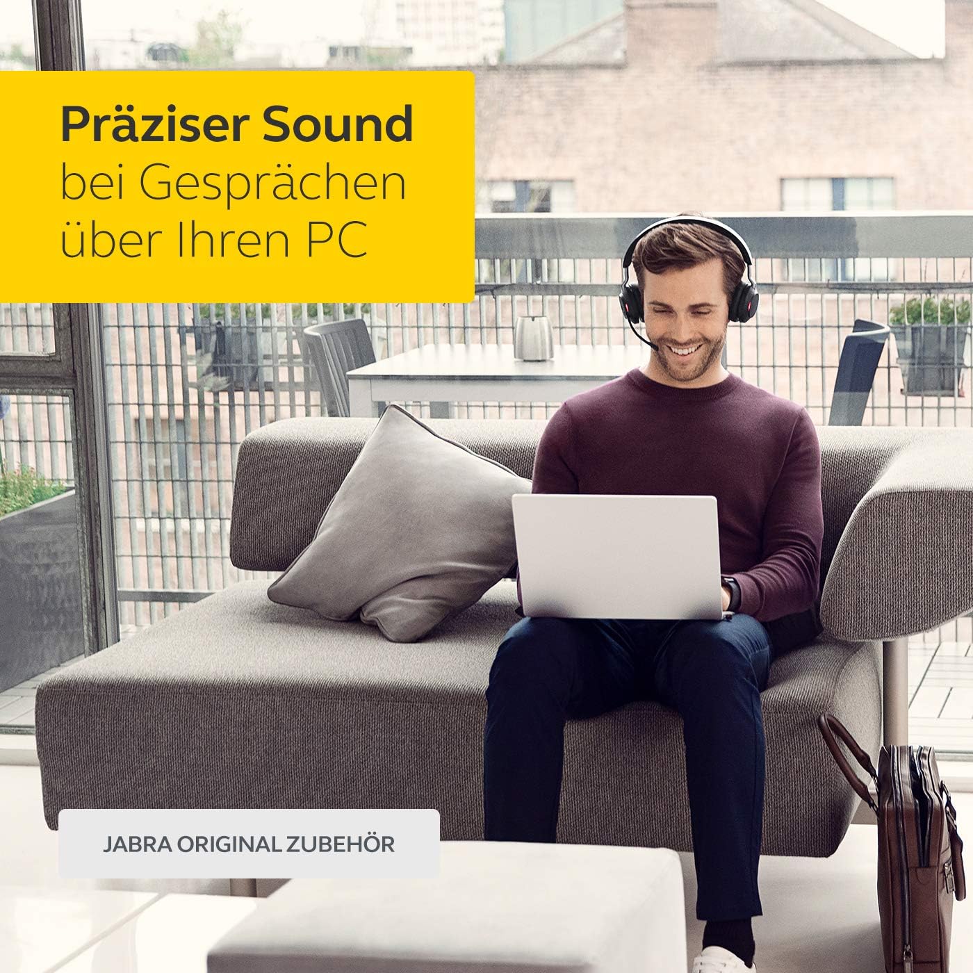 Jabra Link 370 USB A Bluetooth Adapter MS – 30 Meter/98 Feet Wireless Range for Jabra Headsets – Microsoft Optimised – Black (14208-08