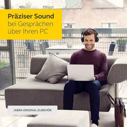 Jabra Link 370 USB A Bluetooth Adapter MS – 30 Meter/98 Feet Wireless Range for Jabra Headsets – Microsoft Optimised – Black (14208-08