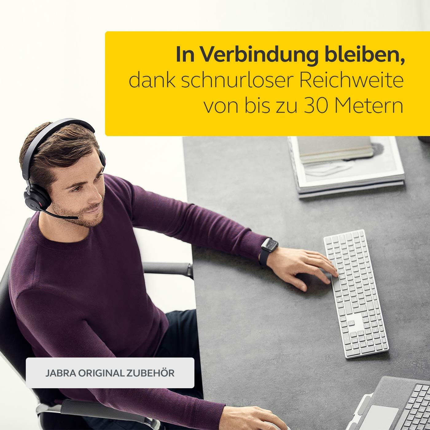 Jabra Link 370 USB A Bluetooth Adapter MS – 30 Meter/98 Feet Wireless Range for Jabra Headsets – Microsoft Optimised – Black (14208-08