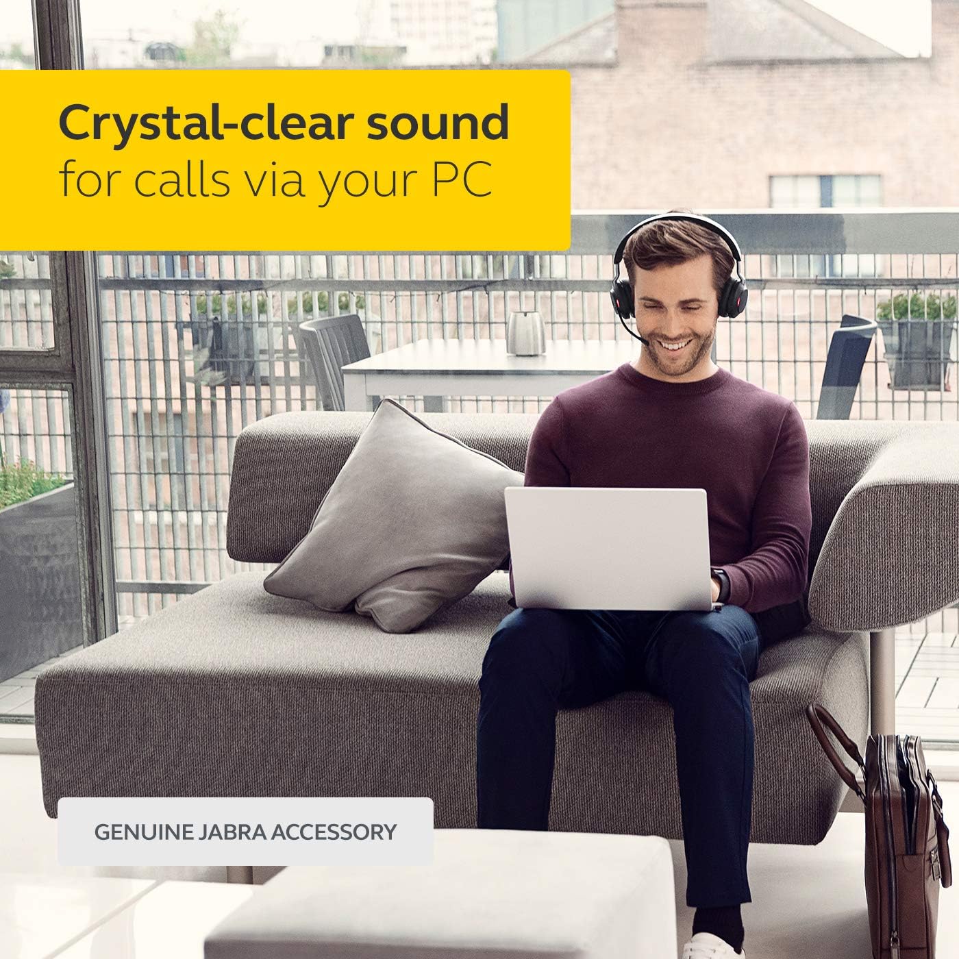 Jabra Link 370 USB-A Bluetooth Adapter MS - 30 Meter/98 Feet Wireless Range for Jabra Headsets - Microsoft Optimised - Black