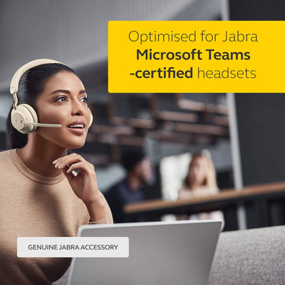 Jabra Link 370 USB-A Bluetooth Adapter MS - 30 Meter/98 Feet Wireless Range for Jabra Headsets - Microsoft Optimised - Black