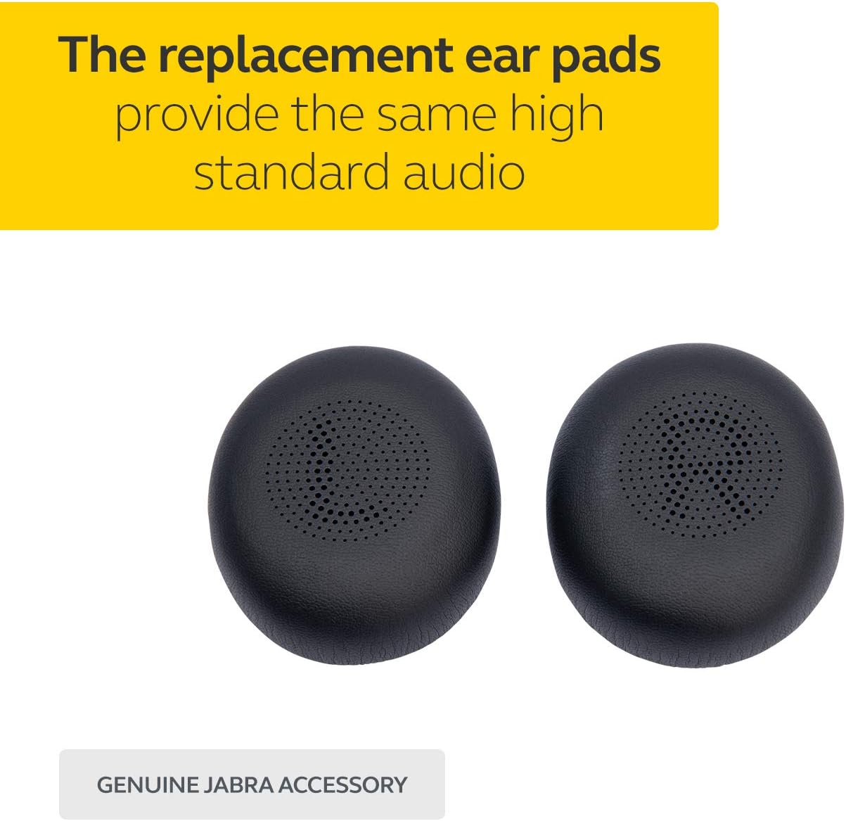 Jabra 14101-77 Ear Cushions for Evolve2 40/65 – 6 Replacement Earpads – Black Evolve2 40/65 Nero