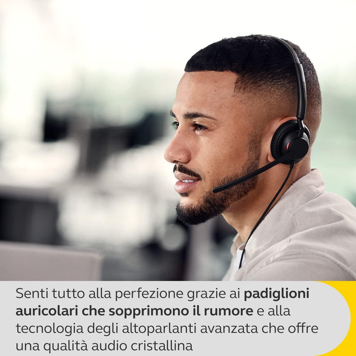 Jabra Engage 40 Stereo - Headset - On-Ear - Wired - Usb-A - Noise Isolating - Optimised For Microsoft Teams