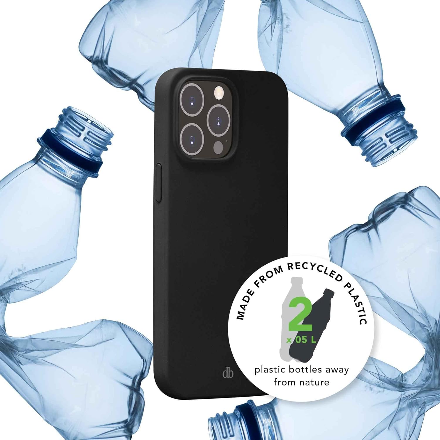 dbramante1928 iPhone 14 Case Compatible with MagSafe Monaco Night Black