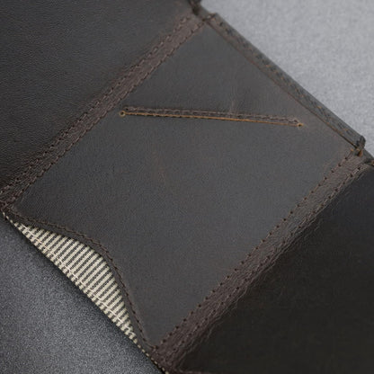 dbramante1928 Credit Card Wallet with Three Compartments, Men's Wallet Made of Genuine Full Grain Leather, Men's Wallet Made from Premium Leather (Black