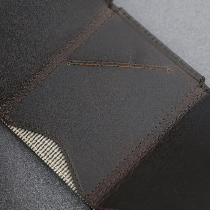 dbramante1928 Credit Card Wallet with Three Compartments, Men's Wallet Made of Genuine Full Grain Leather, Men's Wallet Made from Premium Leather (Black