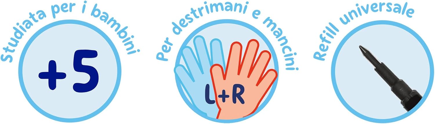 Pelikan Erase 2.0, Penna Cancellabile Ergonomica Roller, Inchiostro Nero, Set Penne per Destrimani e Mancini, Penne Cancellabili per la Scuola, Refill Nero Incluso, Ricaricabile, 12 Pezzi