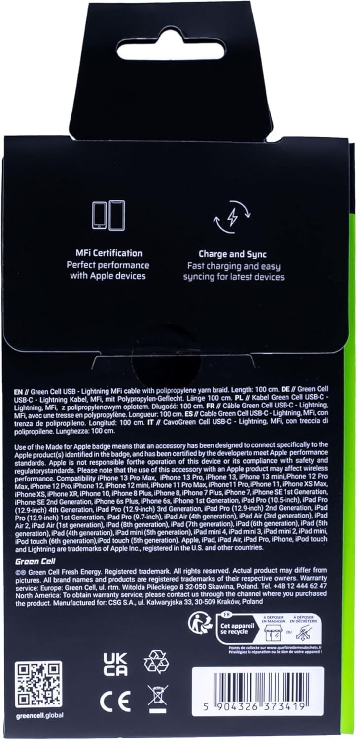 Green Cell Kabel USB-A - USB-C Typ-C 2m mit LED-Beleuchtung Ladekabel Schwarz Schnellladekabel Kompatibel mit Samsung Galaxy S23 S22 S21 S20 Ultra S10 S9 S8+ | Note 20 10 9 8 | Android-Telefonen 1 Stück 200cm LED /