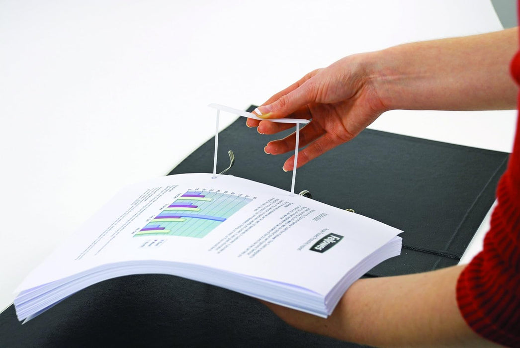 Fellowes 00895 Confezione Fastener Rilegatori, Passo 80 mm, Confezione da 100 Pezzi