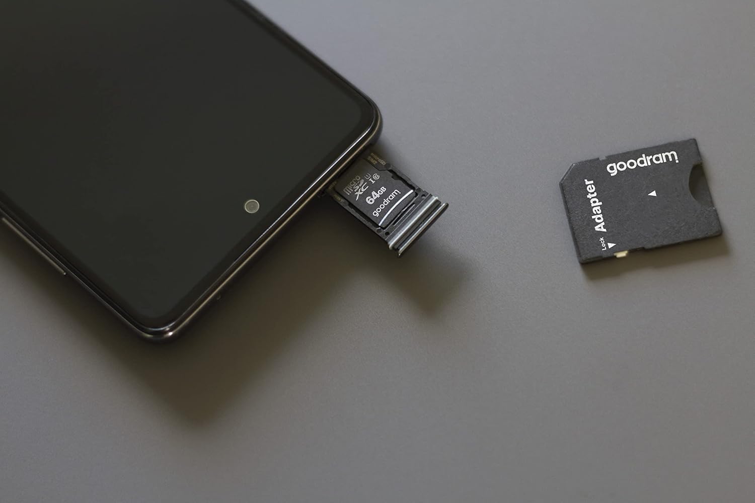 goodram 64GB M1AA Micro Card High Speed Class 10 Memory Card with Adapter and UHS-I Interface Read Speed up to 100MB/s Write Speed from 10MB/s 64GB