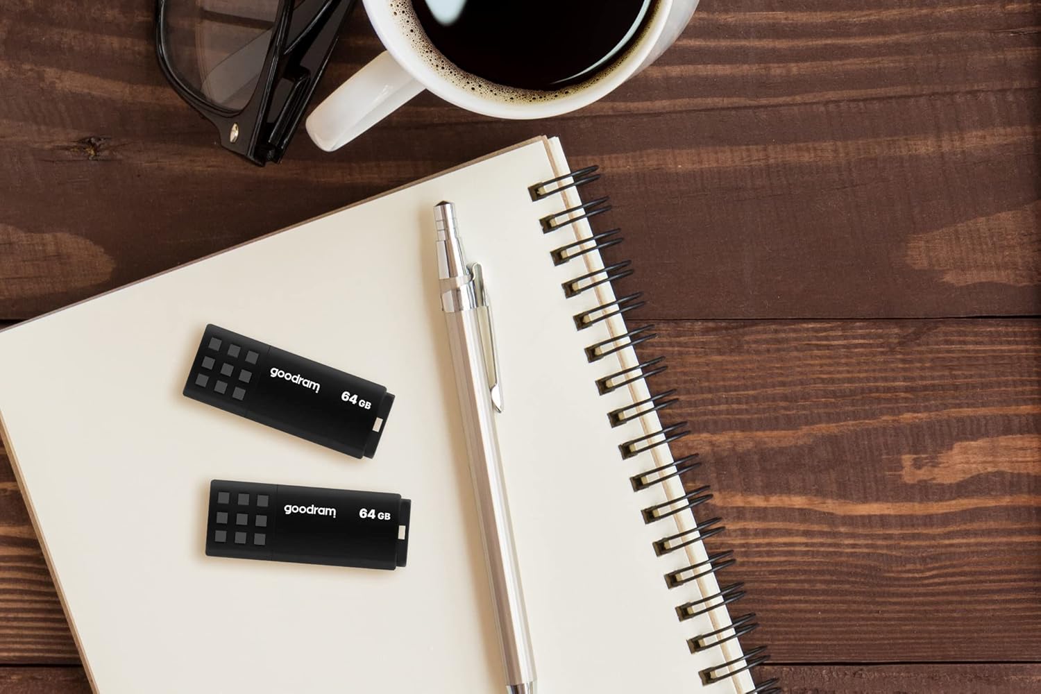 goodram USB Memory Stick with 64GB UME3 - USB 3.0 Data Storage Pen Drive - Read Speed up to 60 MBs - with Non-Slip Memory Stick - USB Flash Drive Black 10.3 x 12.3 x 1.2 cm