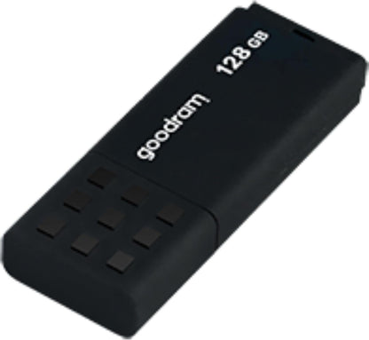 goodram USB Memory Stick with 128GB UME3 - USB 3.0 Data Storage Pen Drive - Read Speed up to 60 MBs - with Non-Slip Memory Stick - USB Flash Drive Black 10.3 x 12.3 x 1.2 cm