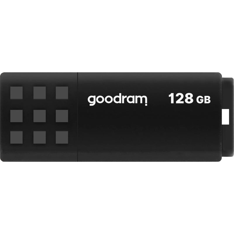 goodram USB Memory Stick with 128GB UME3 - USB 3.0 Data Storage Pen Drive - Read Speed up to 60 MBs - with Non-Slip Memory Stick - USB Flash Drive Black 10.3 x 12.3 x 1.2 cm