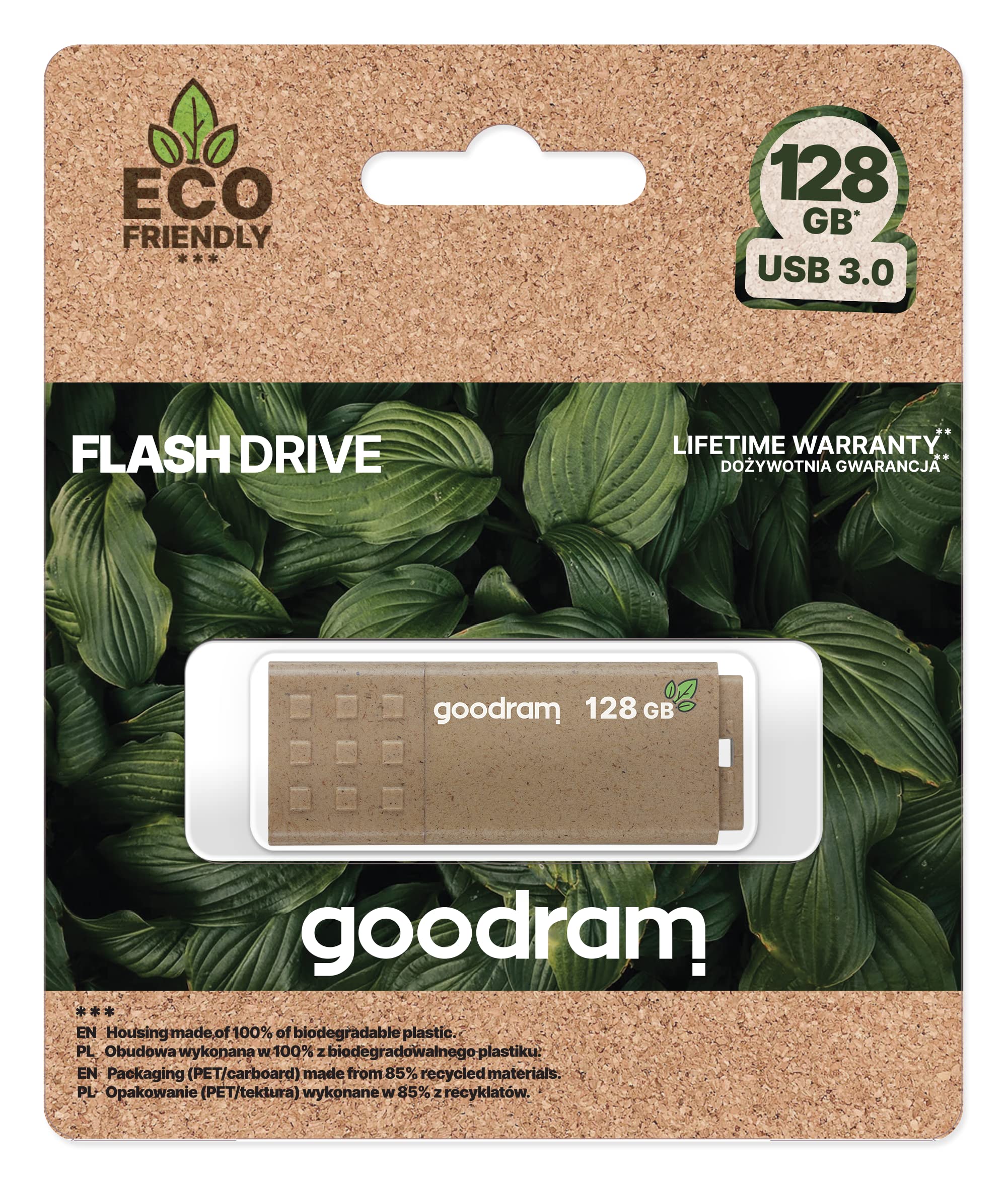 GOODRAM - Clé Usb 128Go Ume3 Eco - Boitier Et Packaging En Matériau 100% Recyclés