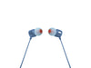JBL T110 Wired In-Ear Headphones with JBL Pure Bass Sound, in Blue Blue Blue