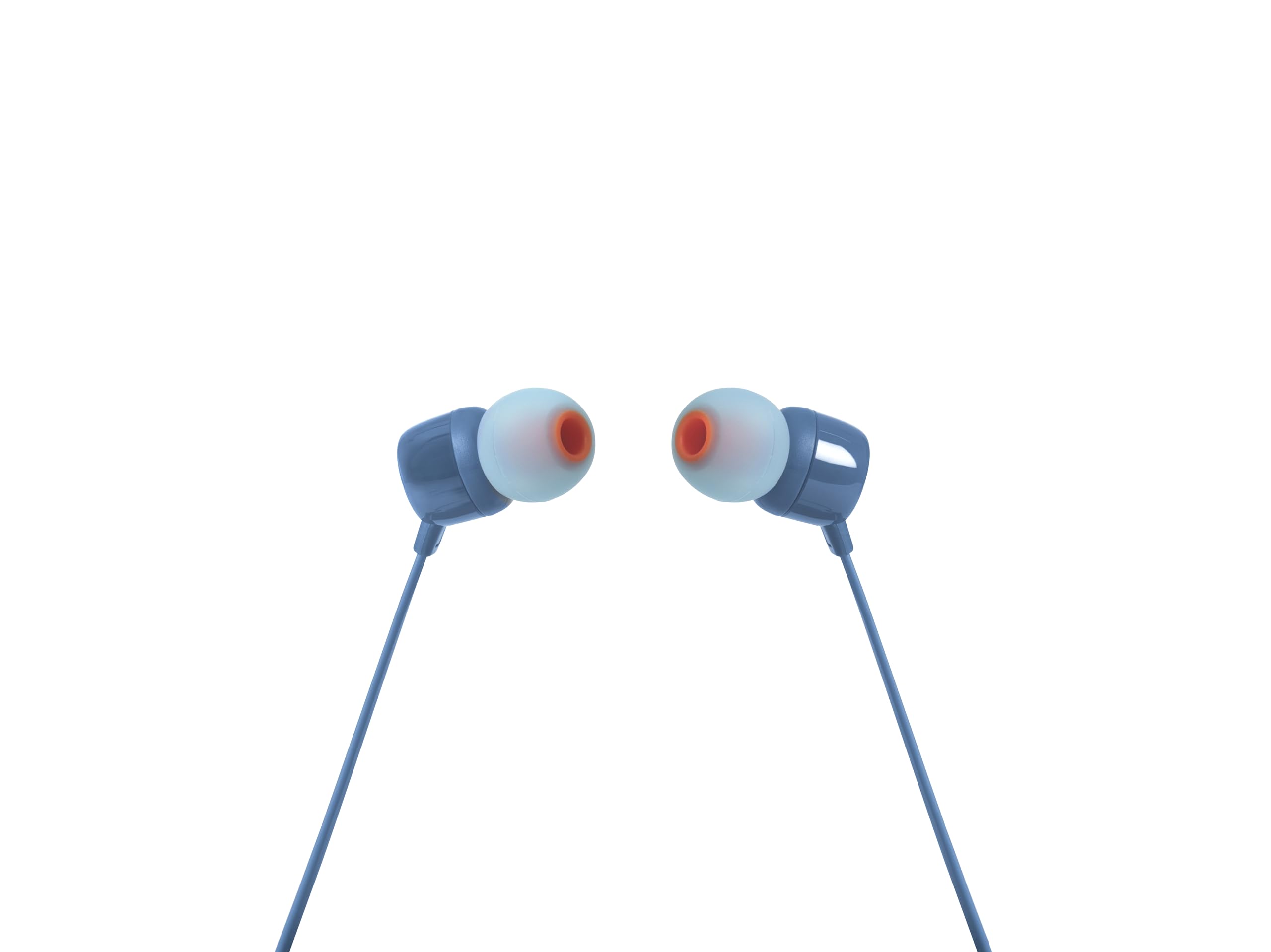 JBL T110 Wired In-Ear Headphones with JBL Pure Bass Sound, in Blue Blue Blue
