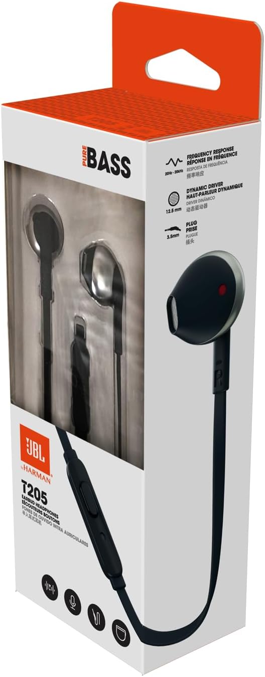 JBL JBLT205CGD Earphones with Microphone, Champagne