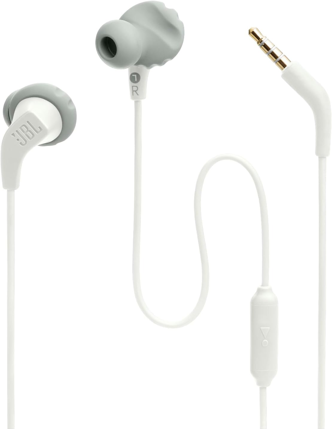 JBL Endurance Run 2 Headphones, Wired In-Ear Sports Earphones, Sweatproof with Magnetic Earbuds and In-Line One Button Remote Microphone, in