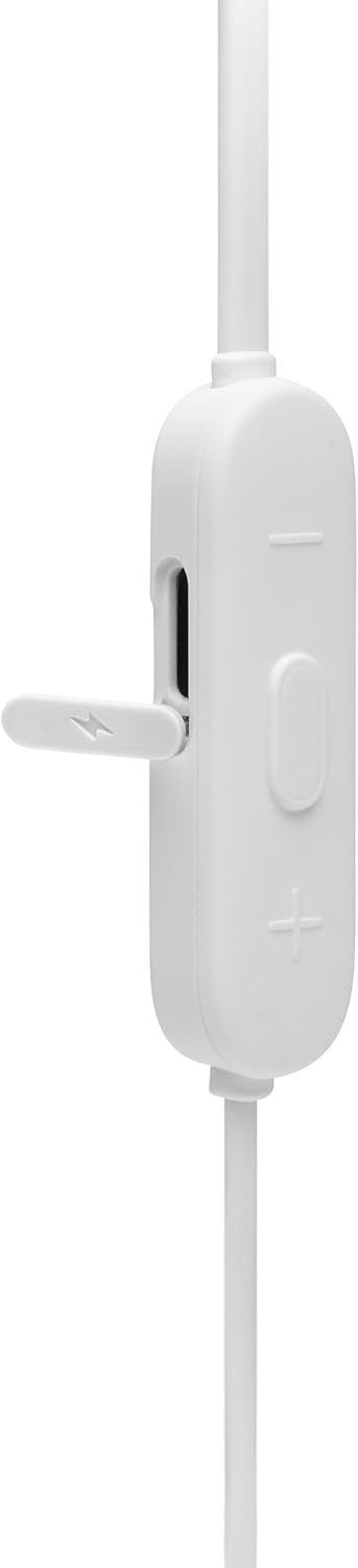JBL TUNE 215BT - Wireless earbud headphones with Bluetooth 5.0, built-in microphone, and 16 hour battery life, in white