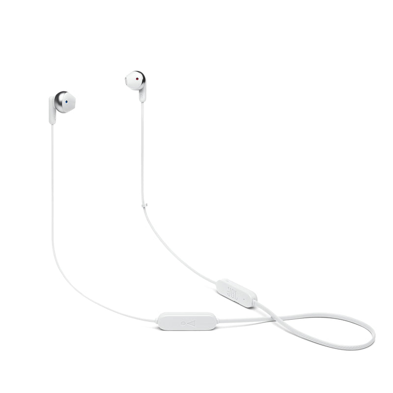 JBL TUNE 215BT - Wireless earbud headphones with Bluetooth 5.0, built-in microphone, and 16 hour battery life, in white