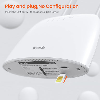 Tenda 4G09 AC1200 4G+Cat6 Router Mobile Wi-Fi Router Dual Band,4G/3G Network SIM Slot Unlocked,No Configuration required,Up to 64 Devices Connectivity,2 Gigabit Ports, Data Traffic Monitoring, UK Plug 4G09 CAT6,AC1200 4G+