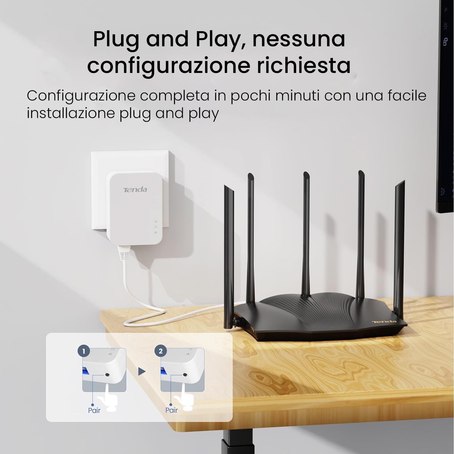Kit Powerline Gigabit Av1000