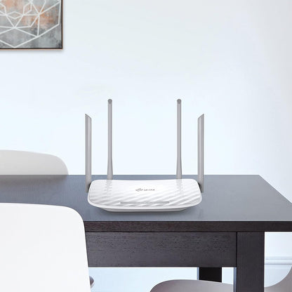 TP-Link AC1200 Wireless Dual Band Wi-Fi Router, Wi-Fi Speed Up to 867 Mbps/5 GHz + 300 Mbps/2.4 GHz, 4+1 Fast Ports, Single-Core CPU, Parental Control, Easy setup (Archer C50
