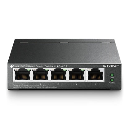 TP-Link 5 Port Gigabit PoE Switch | 4 Port PoE 56W | 802.3af Compliant Shielded Ports | Traffic Optimization | Plug and Play | Sturdy Metal (TL-SG1005P