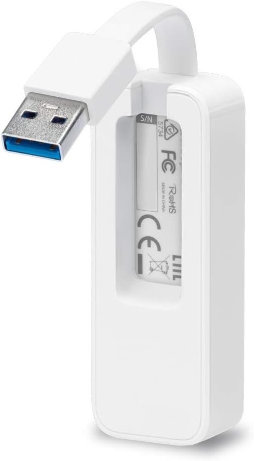 TP-Link UE300 -USB 3.0 A Gigabit Ethernet 10/100/1000 adapter, PC or laptops, white