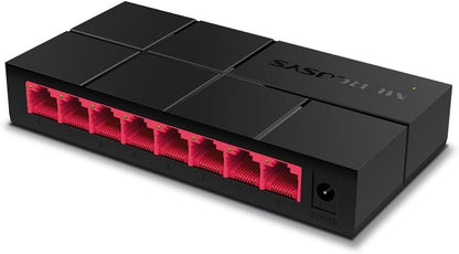 TP-Link Mercusys MS108G Switch Ethernet 8 Porte Gigabit, Sdoppiatore Ethernet, Switch Gigabit per la Casa e l'Ufficio, Plug e Play, Montaggio Desktop, Contenitore di Plastica