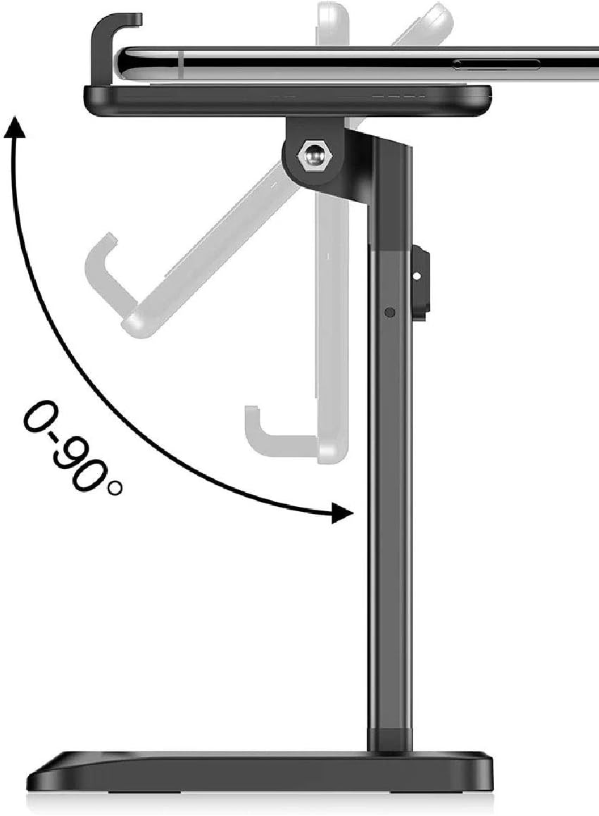 ROCK Supporto per Smartphone e Tablet da Tavolo Desktobp Stand Allungabile Compatto Compatibile con la Maggior Parte degli Smartphone e Tablet (White