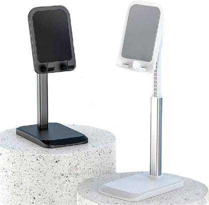 ROCK Supporto per Smartphone e Tablet da Tavolo Desktobp Stand Allungabile Compatto Compatibile con la Maggior Parte degli Smartphone e Tablet (White