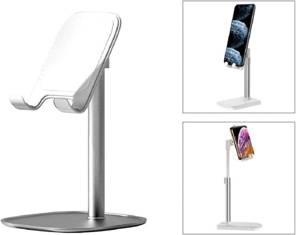 ROCK Supporto per Smartphone e Tablet da Tavolo Desktobp Stand Allungabile Compatto Compatibile con la Maggior Parte degli Smartphone e Tablet (White