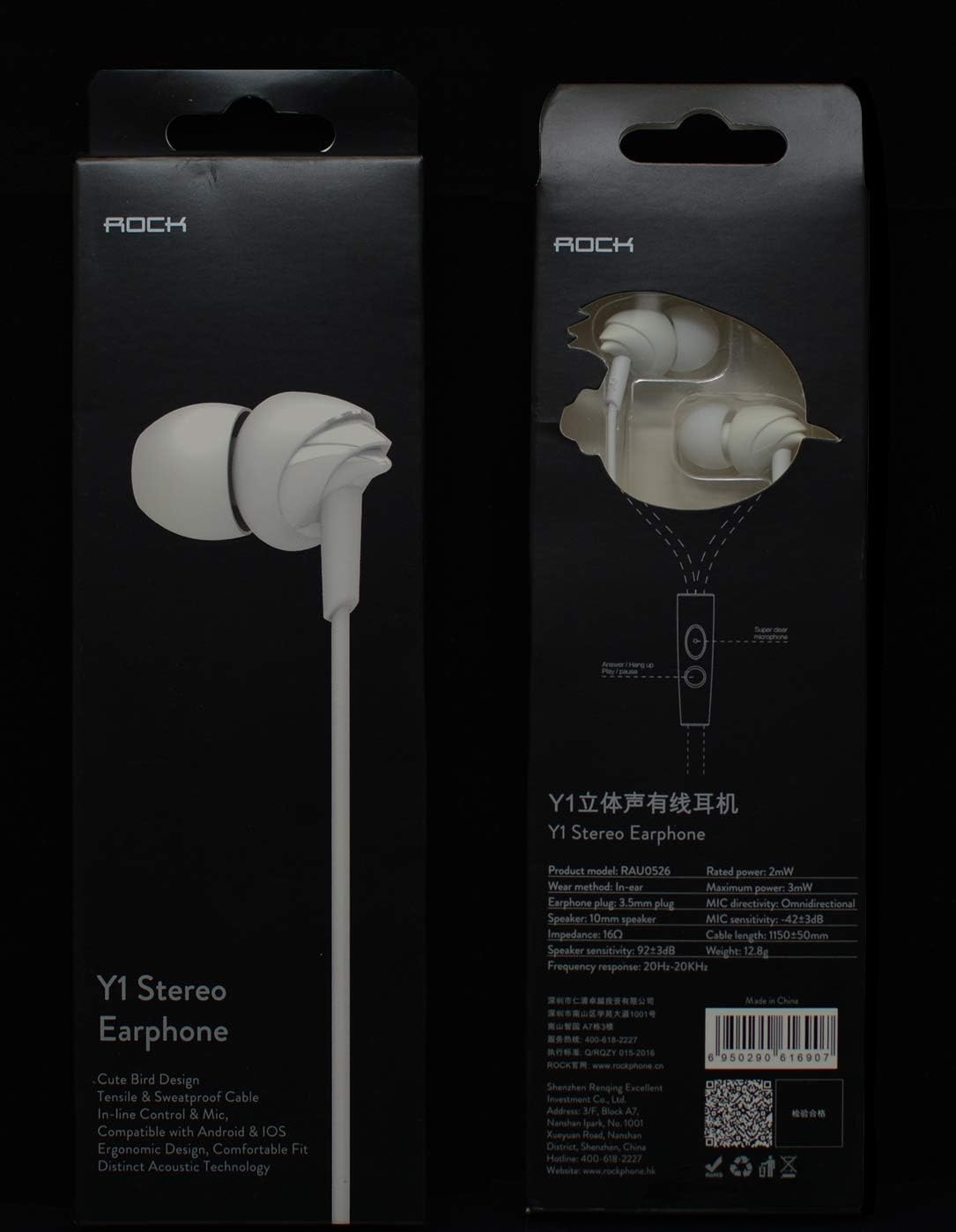 Auricolari Con Microfono Rock White