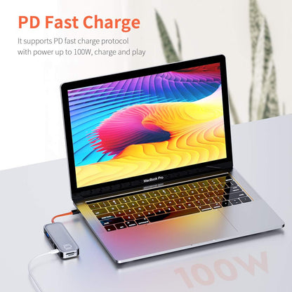 Rock-Hub Usb C Ad Hdmi/Vga 10 In 1