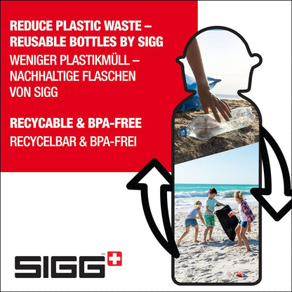 SIGG - Aluminium Kids Water Bottle - KBT - Leakproof - Lightweight - BPA Free - Climate Neutral Certified - 0.4L