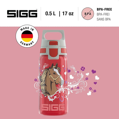 Sigg - Kids - Viva One - Suitable For Carbonated Beverages - Leakproof - Dishwasher Safe - BPA Free - Sports & Bike - 0.5L