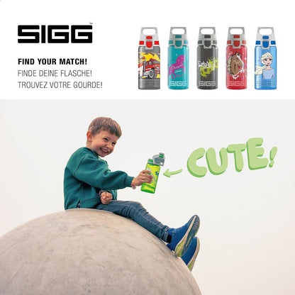 Sigg - Kids - Viva One - Suitable For Carbonated Beverages - Leakproof - Dishwasher Safe - BPA Free - Sports & Bike - 0.5L