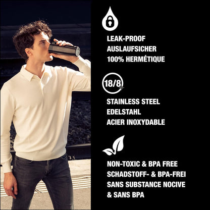 SIGG Miracle Insulated Coffee Mug (0.27 L / 0.47 L), Pollutant-Free and Insulated Coffee Travel Mug, Leak-Proof Stainless Steel Coffee Thermos