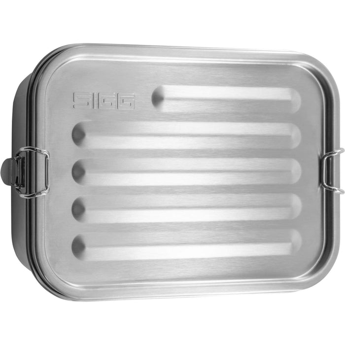 SIGG Gemstone Box Selenite Lunch Box, Stainless Steel Lunch Box with Leak-Proof Silicone Rim, Divided Lunch Box for Lunch and Leftovers
