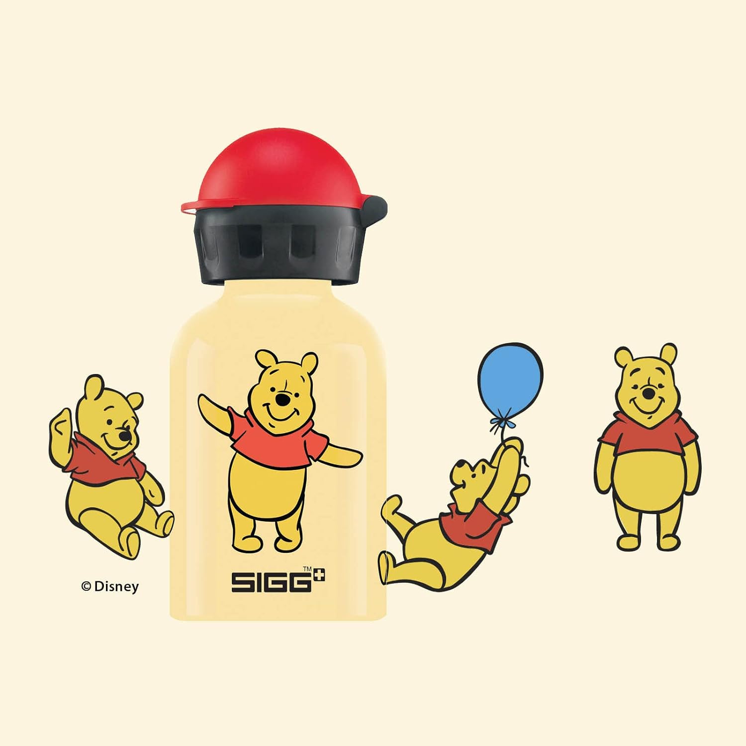SIGG - Aluminium Kids Water Bottle - KBT - Leakproof - Lightweight - BPA Free - Climate Neutral Certified - 0.3L Winnie