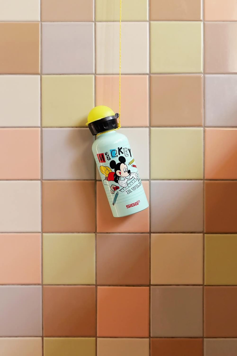 SIGG - Aluminium Kids Water Bottle - KBT - Leakproof - Lightweight - BPA Free - Climate Neutral Certified - 0.4L Mickey School