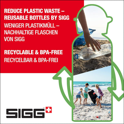 SIGG - Aluminium Kids Water Bottle - KBT - Leakproof - Lightweight - BPA Free - Climate Neutral Certified - 0.4L Mickey School
