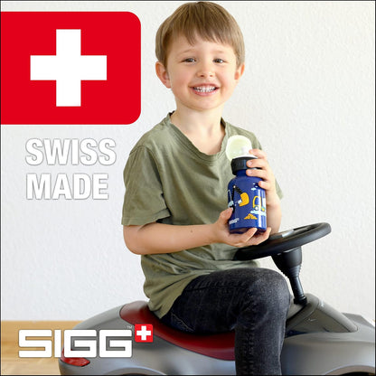 SIGG - Aluminium Kids Water Bottle - KBT - Leakproof - Lightweight - BPA Free - Climate Neutral Certified - 0.4L Mickey School