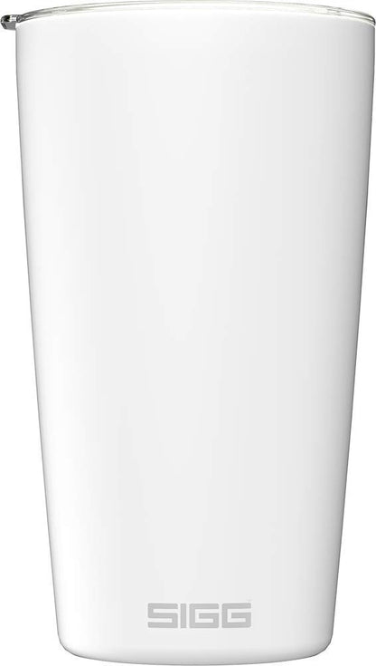 SIGG - Coffee Travel Mug Neso Pure Ceram - With Tritan Lid - Dishwasher Safe - Lightweight - BPA Free - 18/8 Stainless Steel - White
