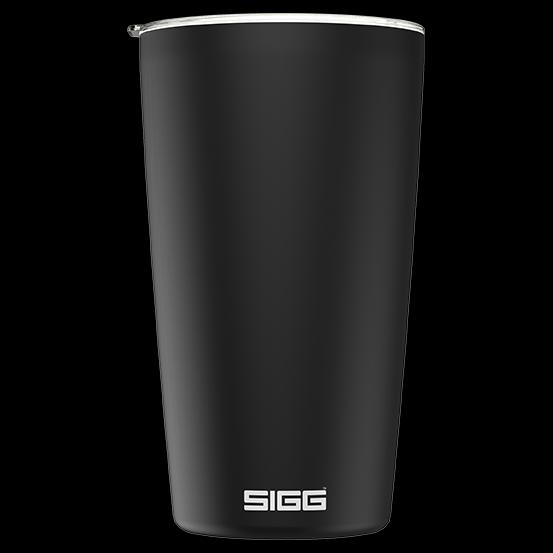 SIGG - Coffee Travel Mug Neso Pure Ceram - With Tritan Lid - Dishwasher Safe - Lightweight - BPA Free - 18/8 Stainless Steel - Black