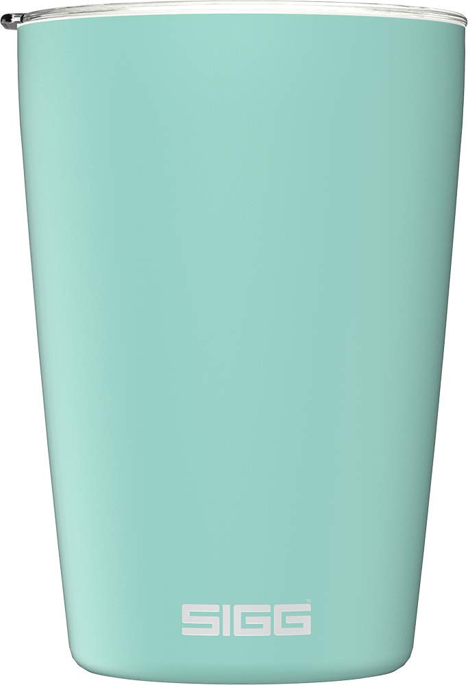 SIGG - Coffee Travel Mug Neso Pure Ceram - With Tritan Lid - Dishwasher Safe - Lightweight - BPA Free - 18/8 Stainless Steel - Glacier - 0.3 L Glacier 0.3 L