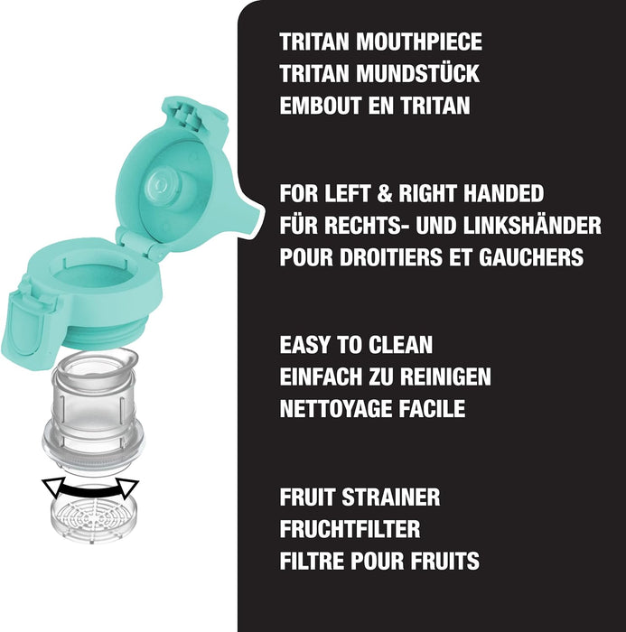 SIGG - Insulated Flask - Thermo Flask Hot & Cold ONE Light - With Fruit Filter - Leakproof - BPA-Free - 18/8 Stainless Steel - 0.55L Glacier