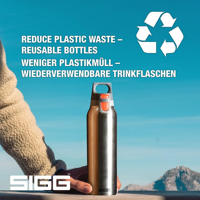 SIGG - Insulated Flask - Thermo Flask Hot & Cold ONE Light - With Fruit Filter - Leakproof - BPA-Free - 18/8 Stainless Steel - 0.55L Glacier